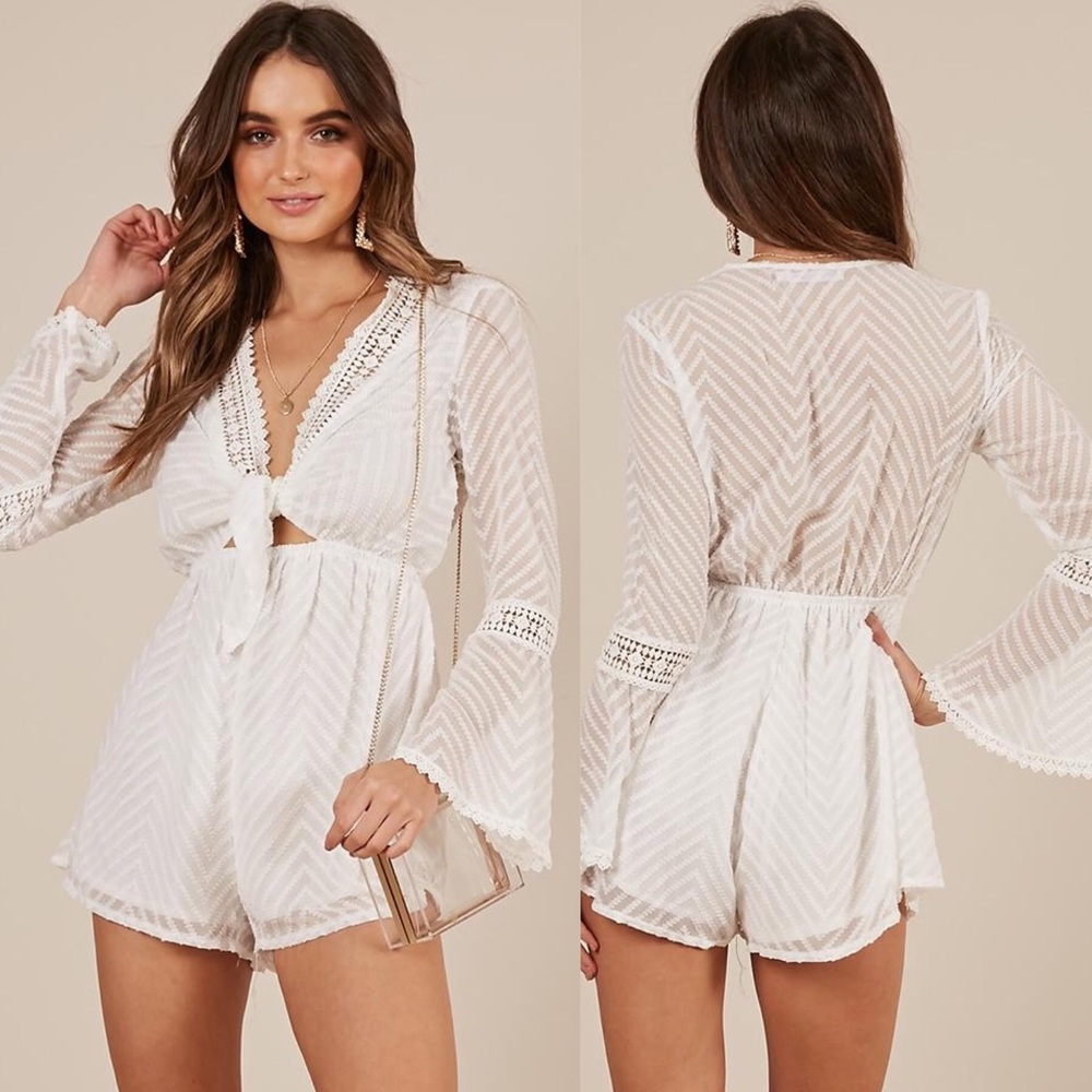 If You Know Playsuit in White